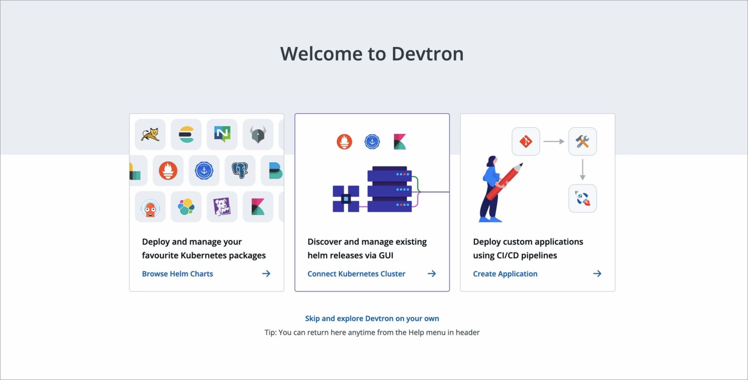 Figure 17: Devtron Dashboard