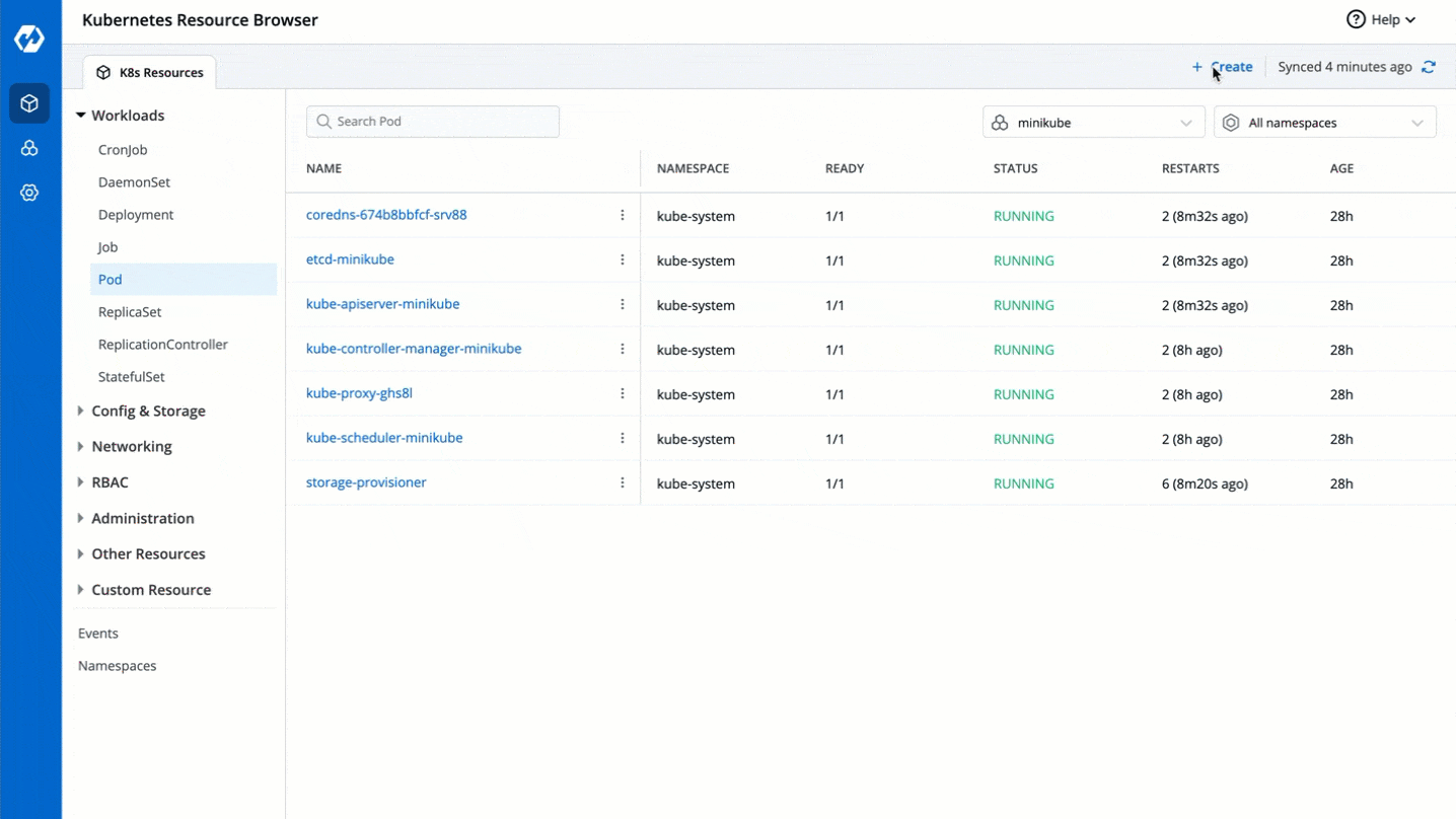 Figure 6: Create a Pod