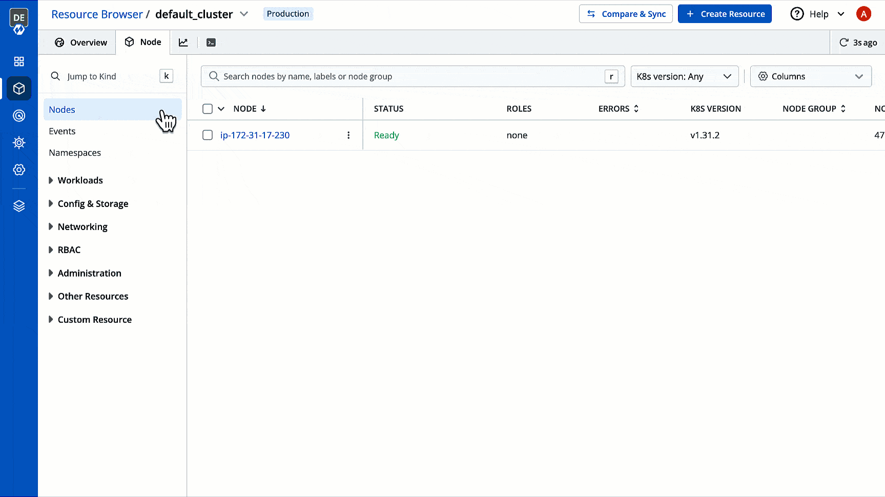 Figure 7b: Restarting Workloads in Bulk