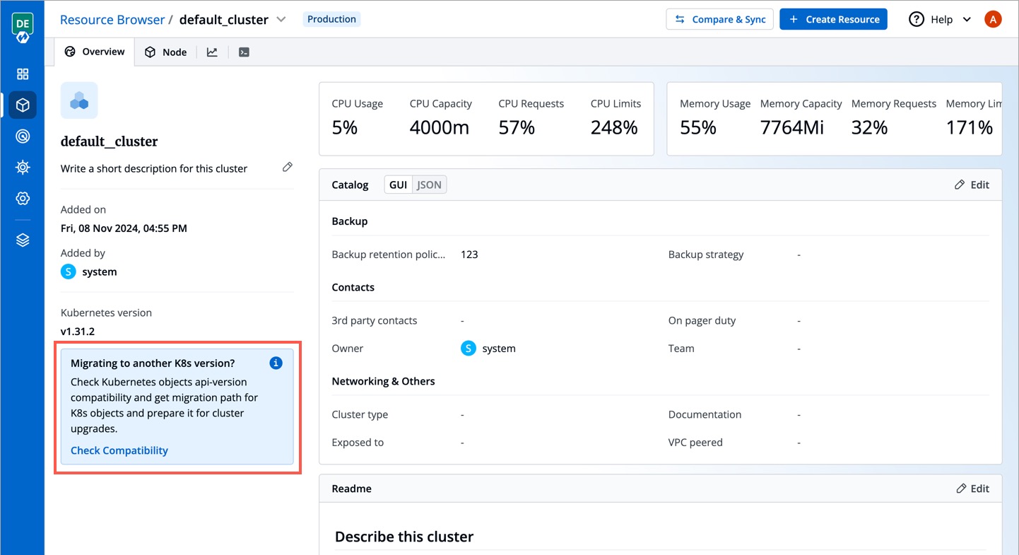 Figure 2: Checking Compatibility