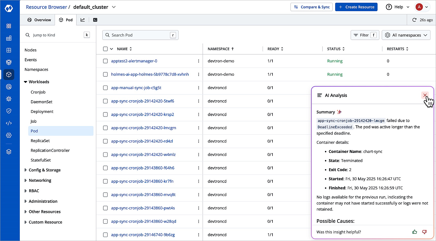 Figure 8b: AI-assisted Troubleshooting