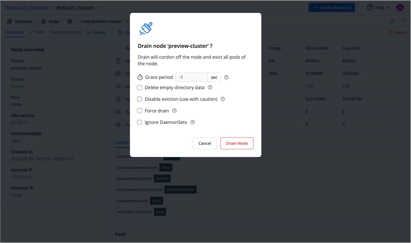 Figure 5c: Drain Confirmation