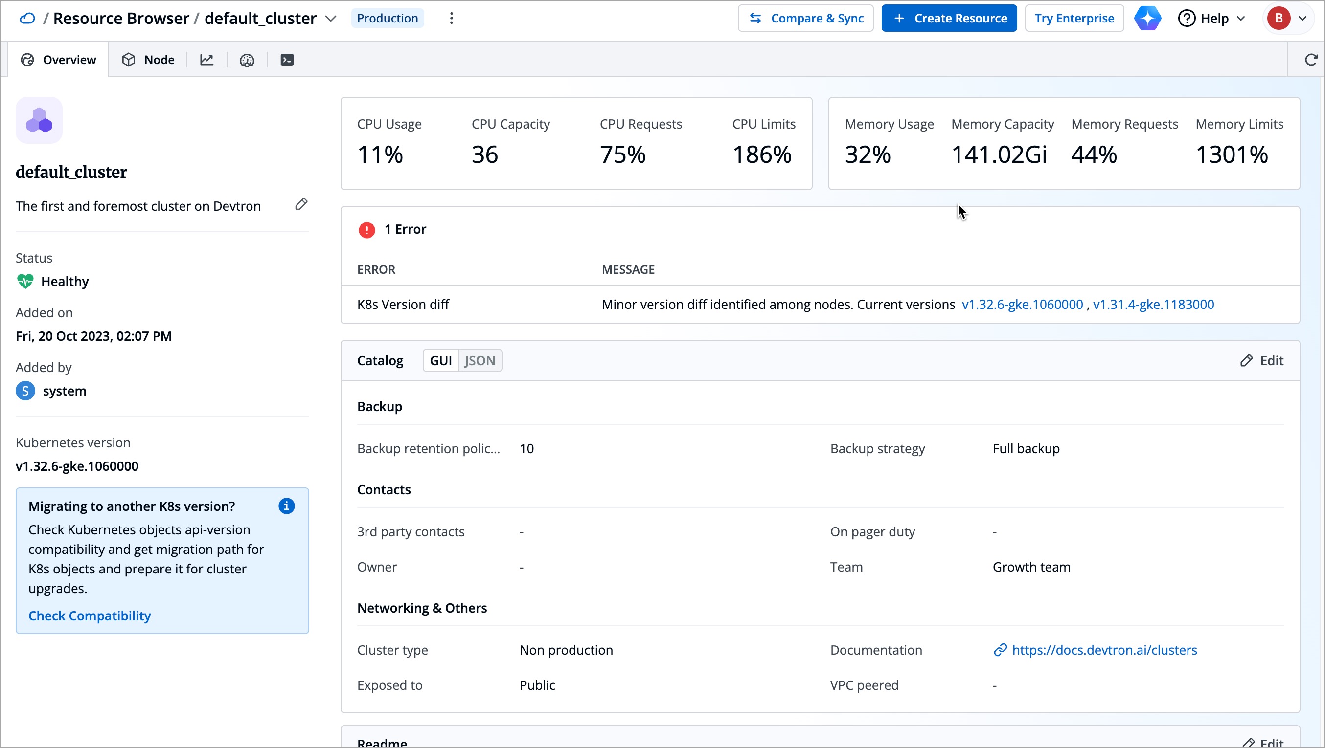 Figure 1: Resource Browser - Overview Page
