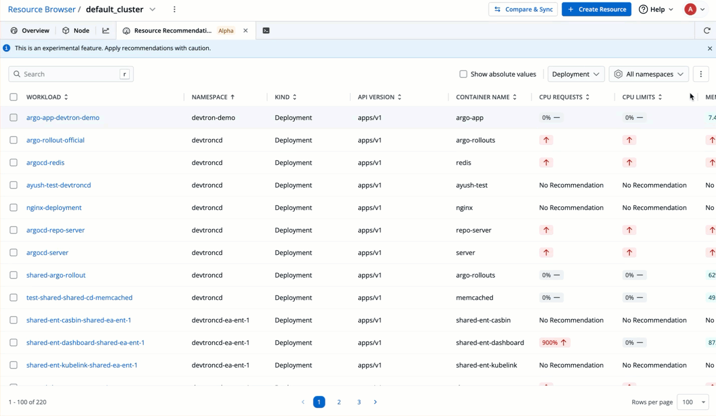 Figure 9: Rescanning for Recommendations