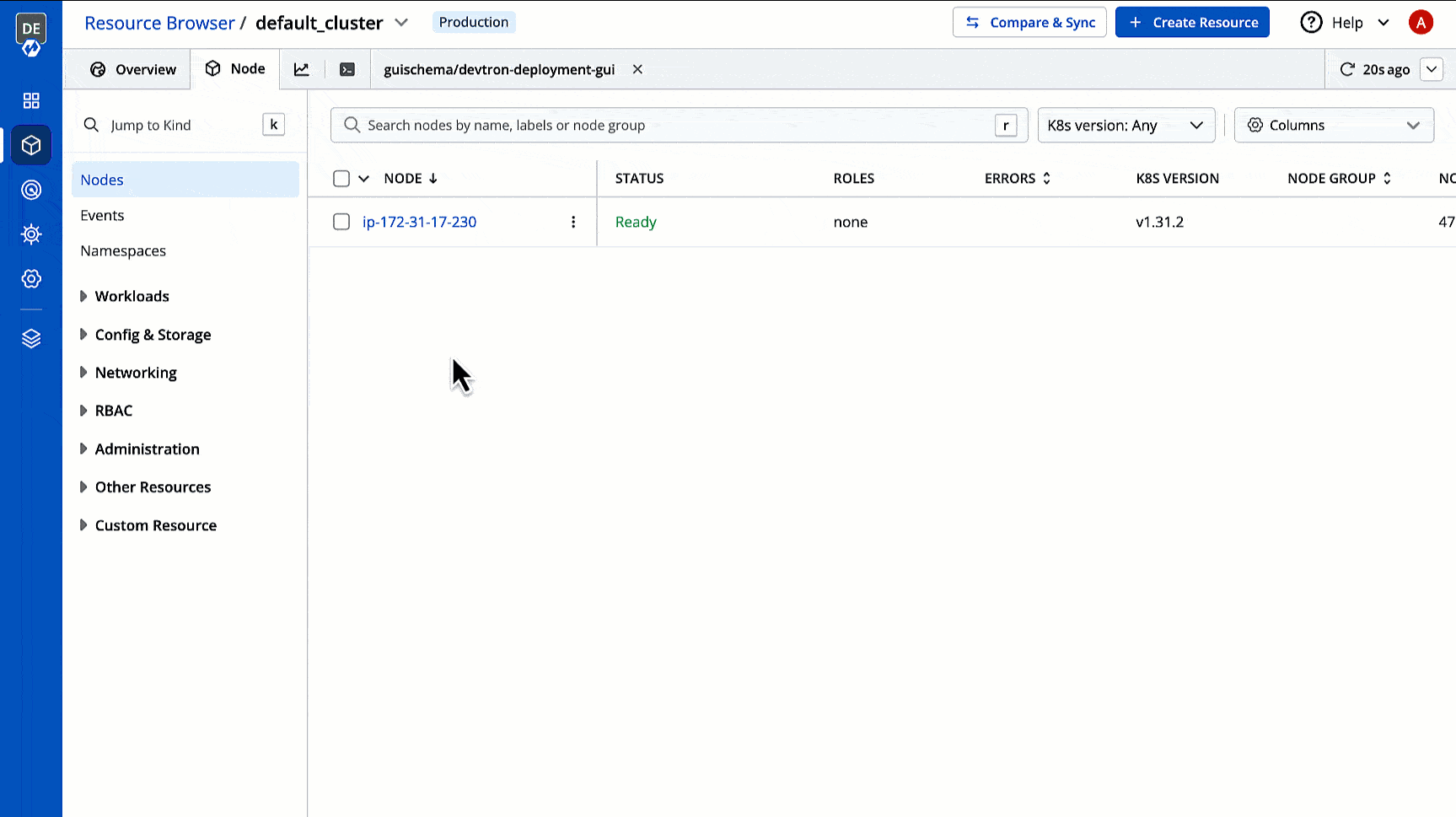 Figure 1: Searching GUI Schema