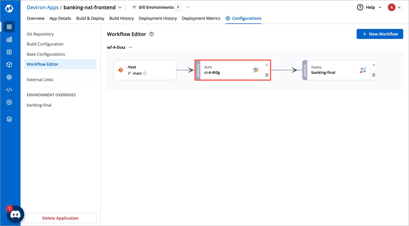 Figure 3: Selecting Pipeline