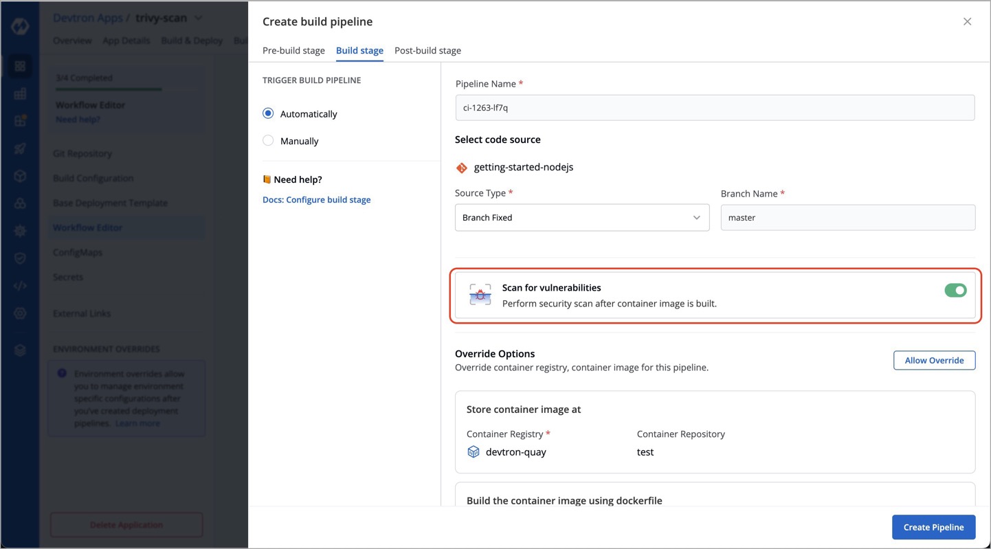 Figure 1: Scan for vulnerabilities